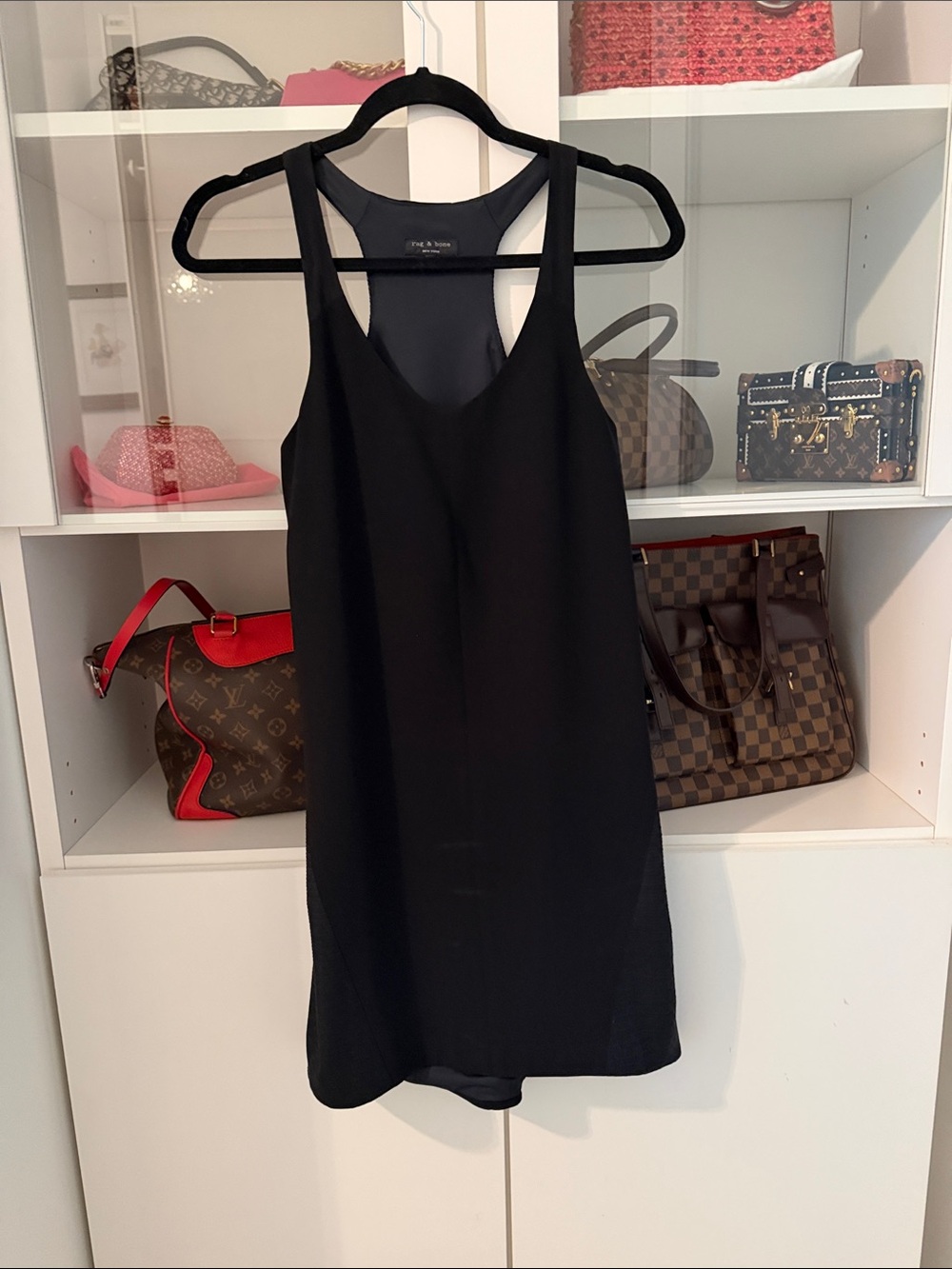 rag & bone Black Racerback Mini Slip Dress